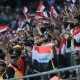 جمهور المنتخب الأولمبي العراقي في نهائي غرب آسيا تحت 23 عاماً بالعراق في 20 يونيو الماضي.(FACEBOOK / IFA)