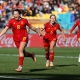 فرحة لاعبات اسبانيا بالتأهل إلى نصف نهائي مونديال السيدات (Getty) ون ون winwin