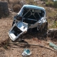 سيارة ناصر العطية بعد الحادث (twitter/QNA_Sports) وين وين WINWIN
