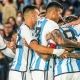 احتفال لاعبي الأرجنتين بهدف الفوز في شباك بوليفيا بتصفيات قارة امريكا الجنوبية المؤهلة إلى نهائيات كأس العالم 2026 ون ون winwin twitter/Argentina