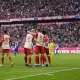 من إحتفالات لاعبي بايرن ميونخ بأهدافهم الثمانية في مرمى دامشتات(X- FCBayernAr)