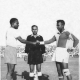 Une photo de Borai Bashir (à droite) et d'Othman Al-Deem réunis avant un match entre Al-Merreikh et Al-Hilal (sudaneseonline.com)