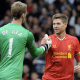 ستيفن جيرارد وديفيد دي خيا من مباريات الدوري الإنجليزي موسم 2013-2014 (Mirror)