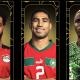 المرشحون لجائزة أفضل لاعب إفريقي 2023 - من اليمين النيجيري أوسيمين والمغربي حكيمي والمصري صلاح (X: CAF)
