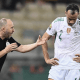 Algeria's coach Djamel Belmadi and his player Djameleddine Belamri (X: 7enews)